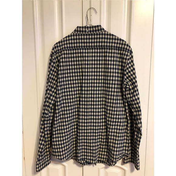 JackThreads Gingham Plaid Long Sleeve Button Down Shirt - Extra Large - Picture 2 of 4
